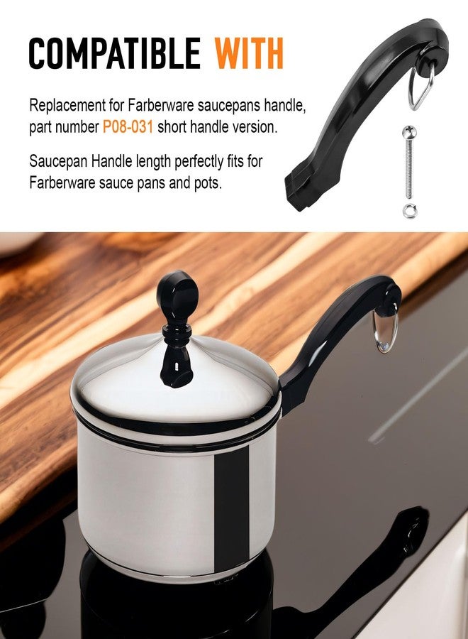 CHAR YONG P08-031 Saucepan Handle Replacement for Farberware Pot Short Saucepans Handle Frying Pan - Configuration Provides Comfortable Grip While Maintaining Proper Balance During Cookware Saucepan - Image 3